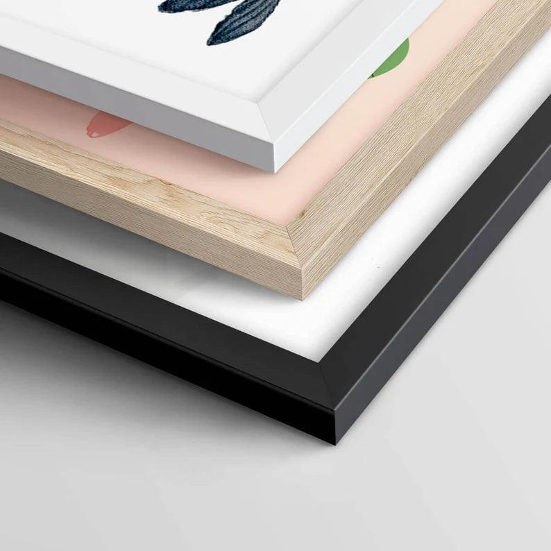 Space Wonders: Sustainable Framed Poster with Ayous Wood