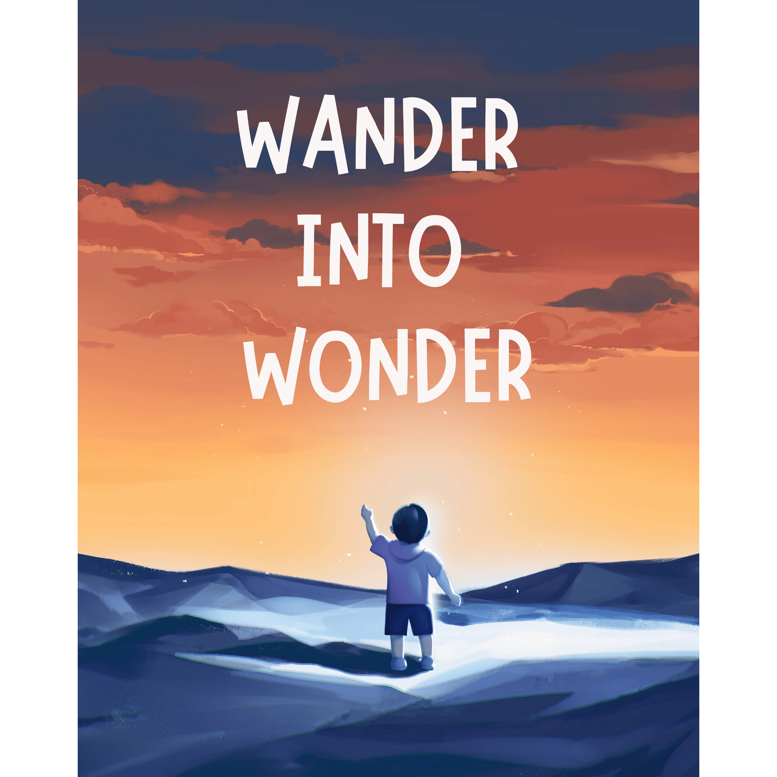 Wander Into Wonder: Sustainable Framed Poster with Ayous Wood