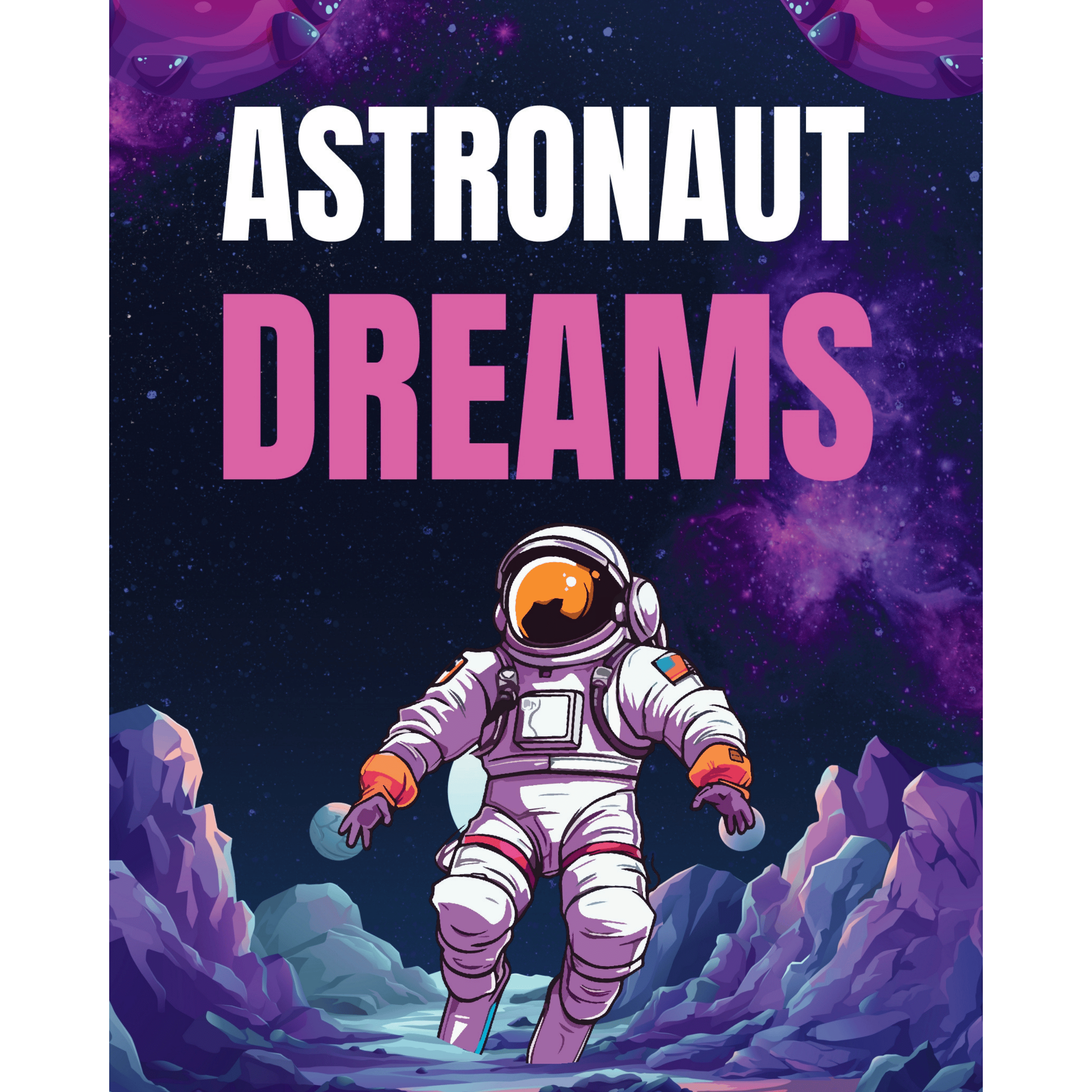 Astronaut Dreams: Dotted Spiral Notebook (140 Pages) – Minimalist Stationery for Everyday Use