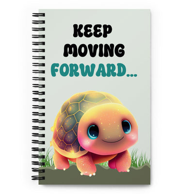 Keep Moving Forward: Dotted Spiral Notebook (140 Pages) – Minimalist Stationery for Everyday Use