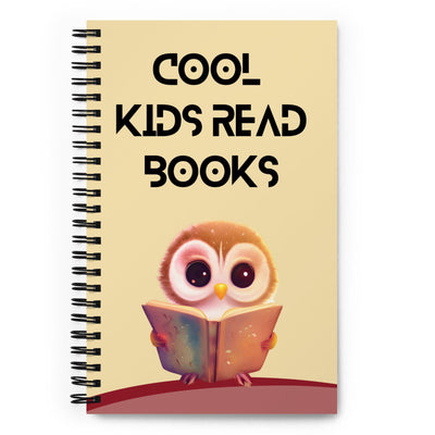Cool Kids Read Books: Dotted Spiral Notebook (140 Pages) – Minimalist Stationery for Everyday Use