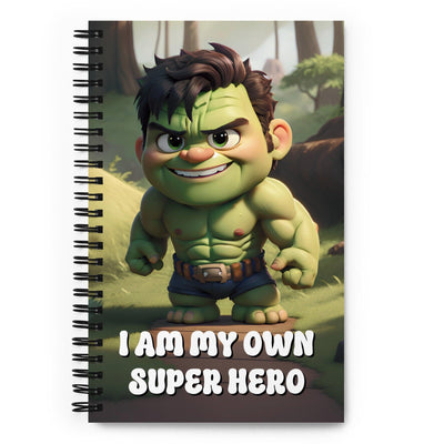 I am My Own Super Hero: Dotted Spiral Notebook (140 Pages) – Minimalist Stationery for Everyday Use