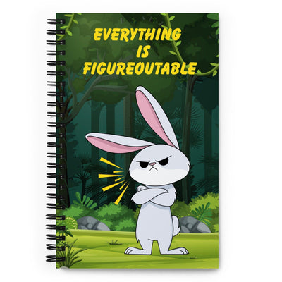 Everything Is Figureoutable: Dotted Spiral Notebook (140 Pages) – Minimalist Stationery for Everyday Use