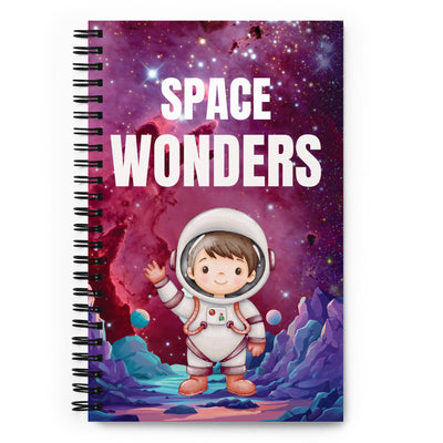 Space Wonders: Dotted Spiral Notebook (140 Pages) – Minimalist Stationery for Everyday Use