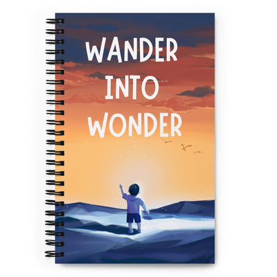 Wander Into Wonder: Dotted Spiral Notebook (140 Pages) – Minimalist Stationery for Everyday Use